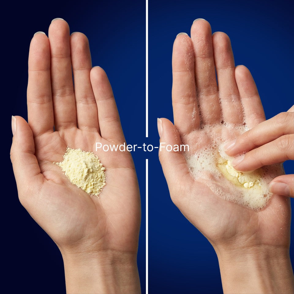 Poudre moussante nettoyante