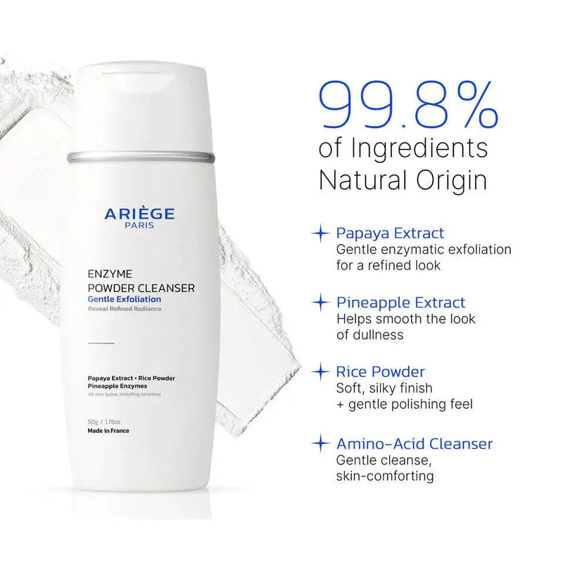 Enzyme Powder Cleanser – Gentle Exfoliating Face Wash - Ariège Paris