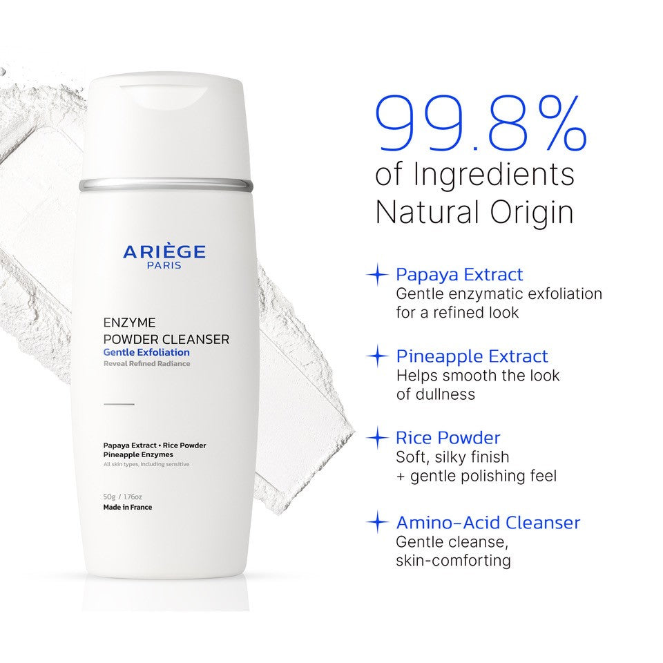 Poudre nettoyante enzymatique – Exfoliation douce